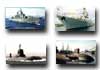 Военные корабли и подводные лодки в открытках.
